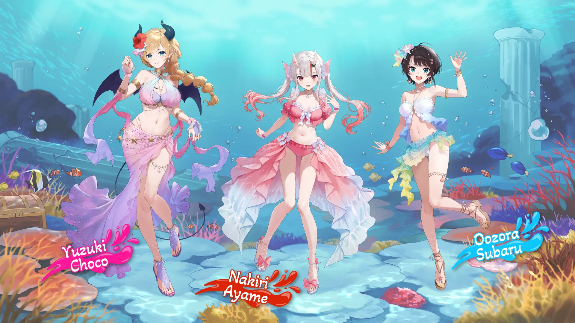 ホロナツパラダイス」 オリジナル衣装を公開中！ | hololive