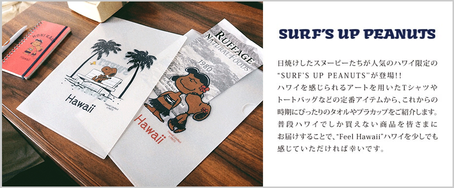 SURF'S UP PEANUTS | キャラクターグッズ通販HOPELY