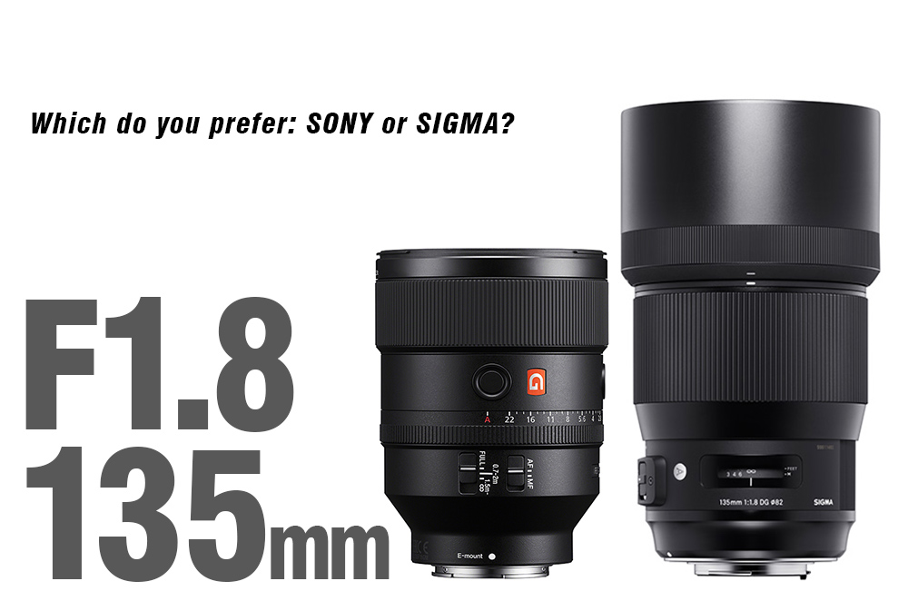 要点だけ比較！SEL135F18GM と SIGMA 135mm F1.8 DG HSM Artのスペック