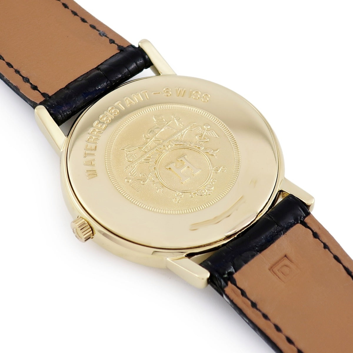 エルメス HERMES マゼラン クオーツ メンズ レディース K18YG無垢