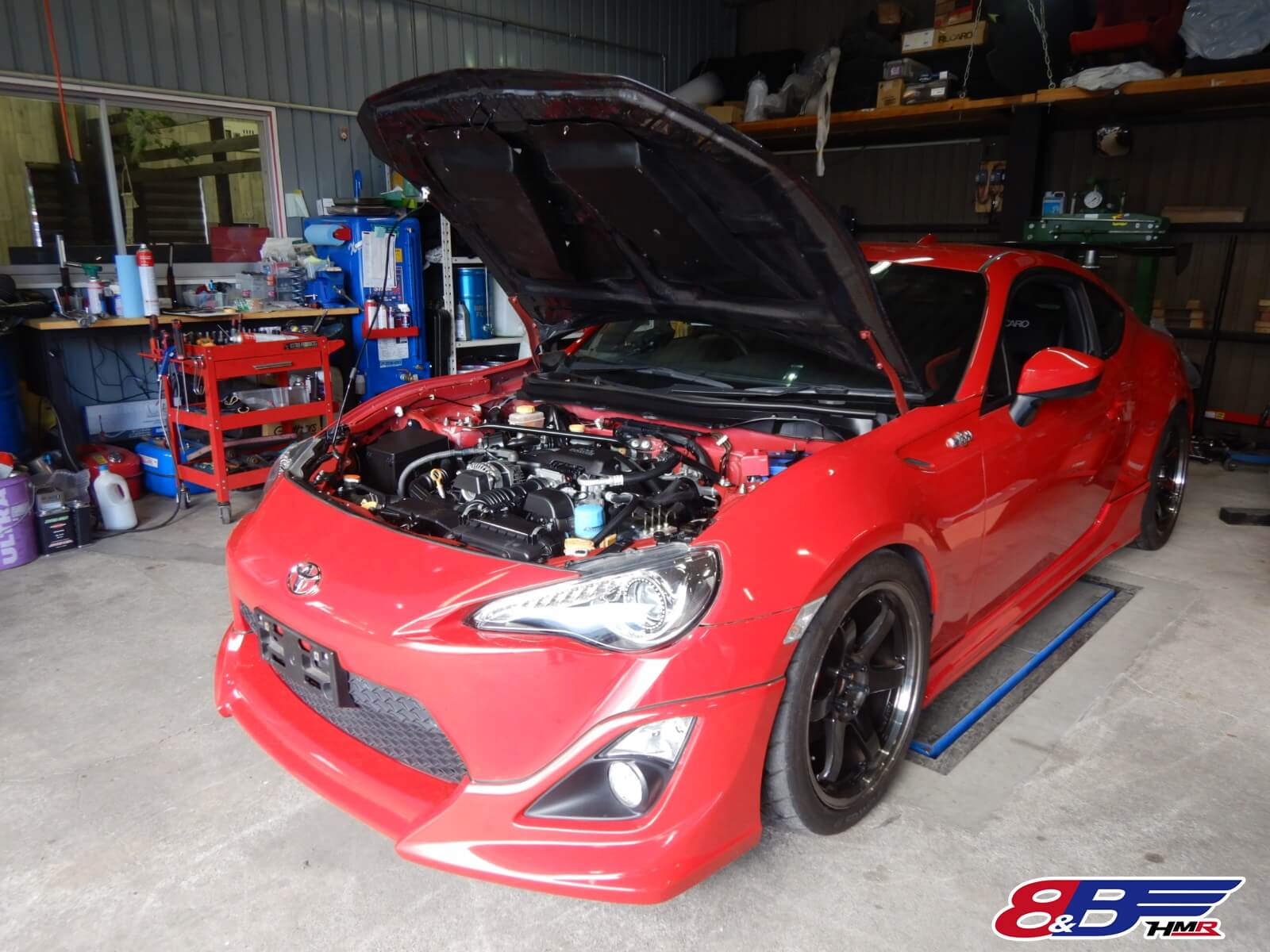 レボリューションパーツ満載の86(ZN6)の納車前点検整備をしました