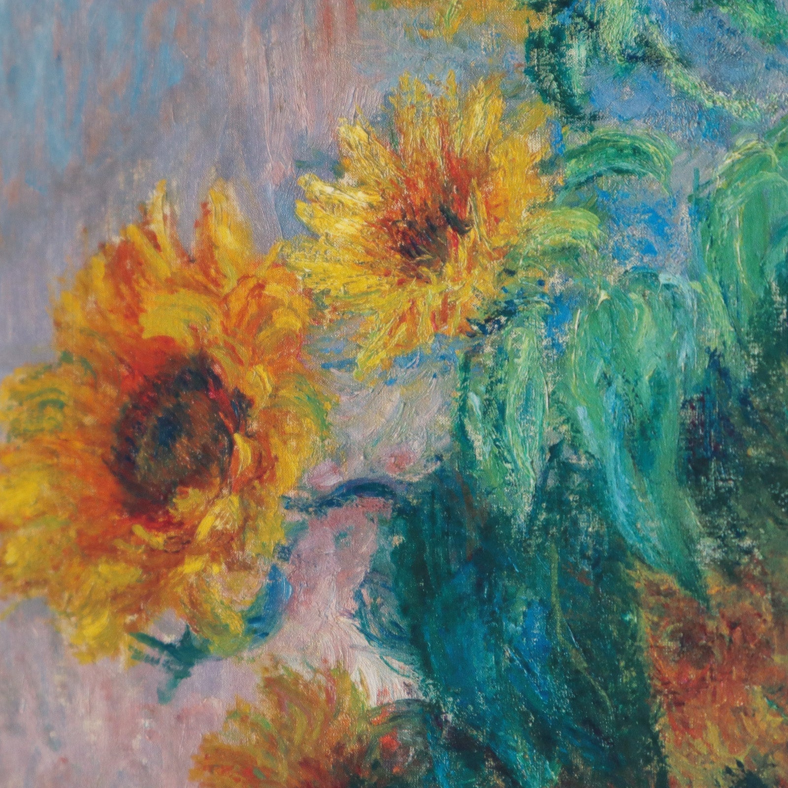 クロード・モネ 「ひまわり」アートポスター（フレーム付き） / Claude