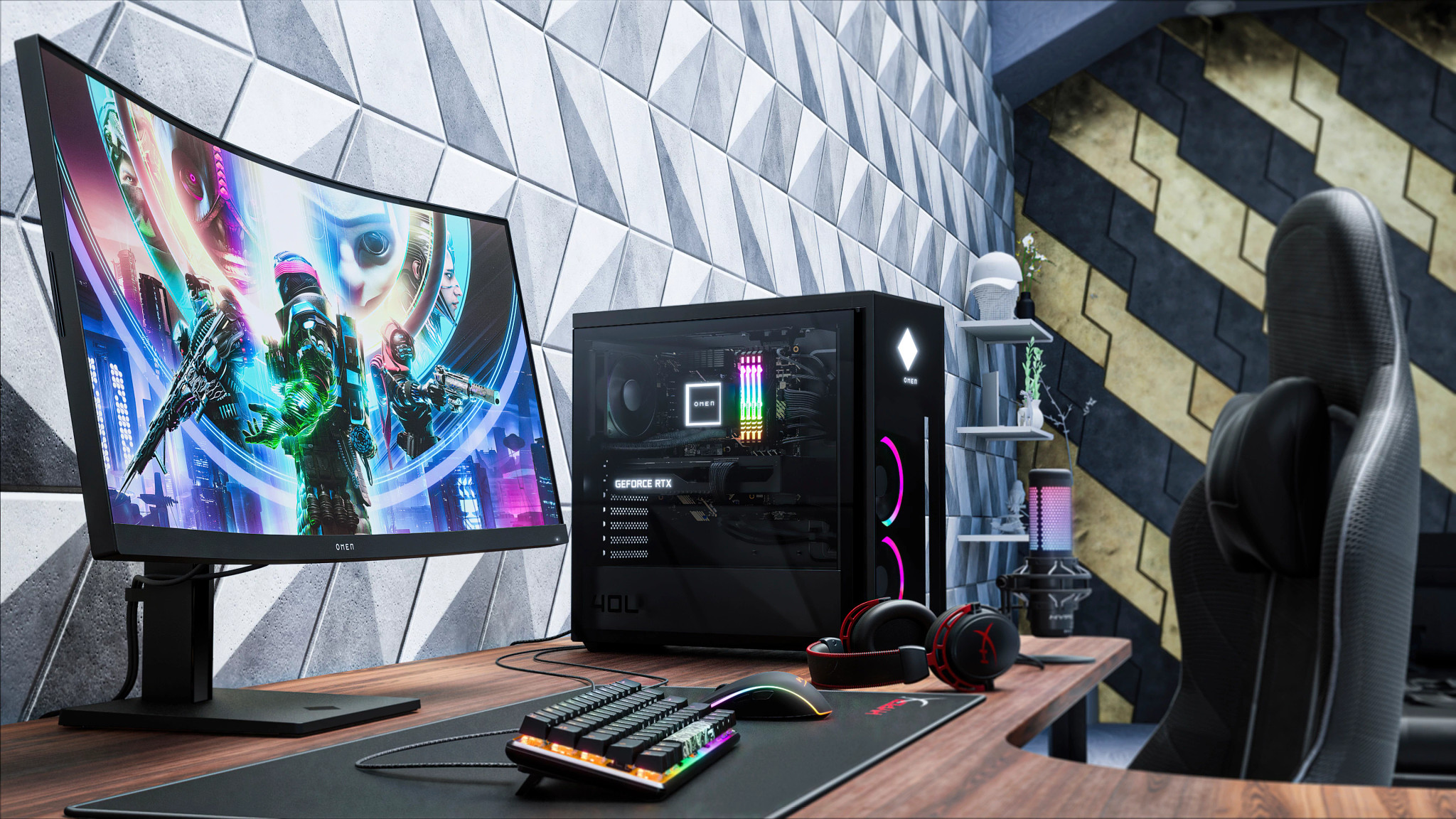 OMEN by HP 34 inch WQHD 165Hz Curved Gaming Monitor - OMEN 34c