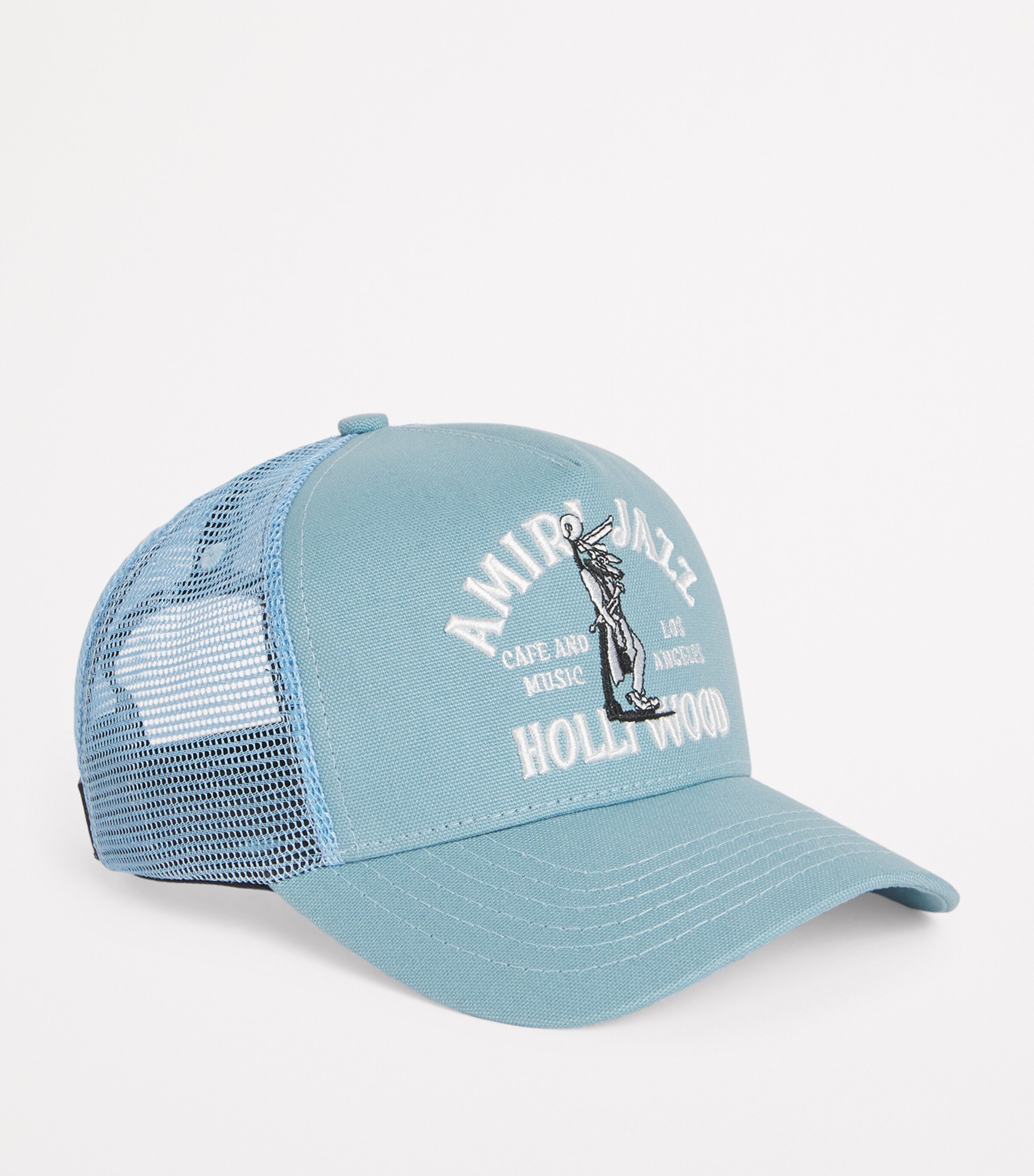 AMIRI Blue Jazz Wolf Trucker Cap | Harrods US
