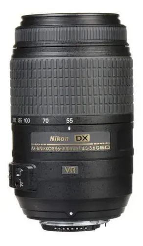 Lente Nikon 55-300mm F/4.5-5.6g Dx Vr Af-s Dx Nikkor | MercadoLivre