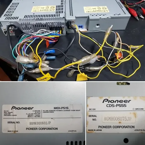 Radio Conjunto Pioneer Carrozzeria Meh-p515+cds-p555 Novo D+