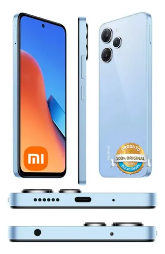 Celular Xiaomi Redmi 14c 256gb 16gb Ram Dual Sim Cor Azul Azul