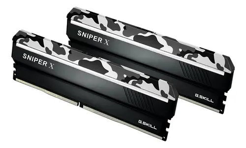 Memória Ram G.skill Sniper X 16gb 2x8gb Ddr4-3000 Camuflada