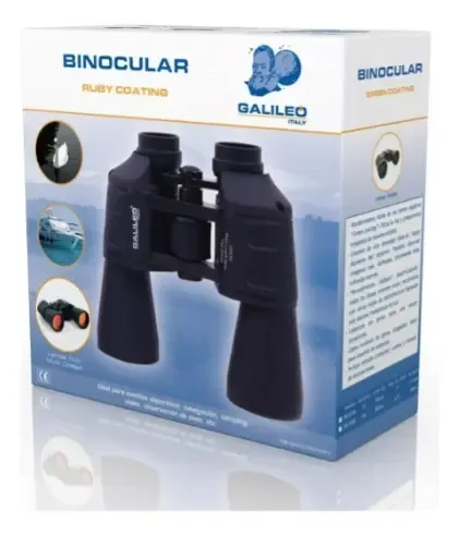 Binocular Zcy 10x Galileo Largavistas Lente Ruby Bak-7 Goma Color