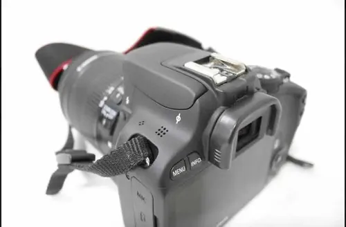 Câmera Cânon Eos Kiss X7 Rebel Sl1 Lentes 18-55mm/ 55-250mm Preto