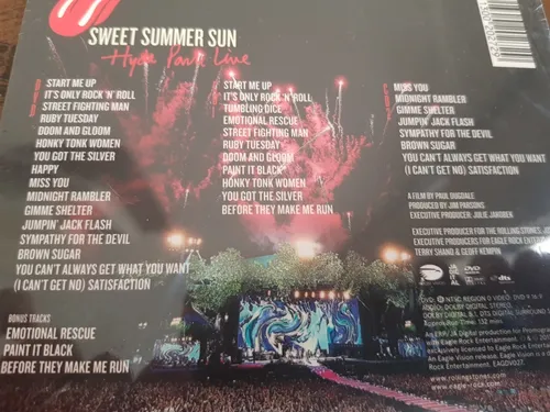 Rolling Stones - Sweet Summer Sun Hyde Park Live 2cd+dvd