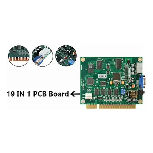Placa Pcb Multicade 19 En 1 Arcade Classic Game Board Vga Ou