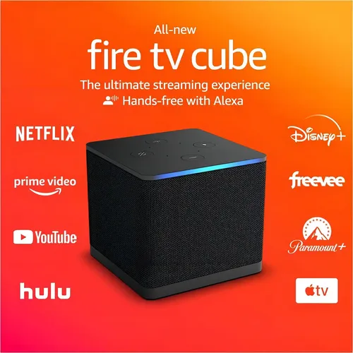 Amazon Fire TV Cube Fire Tv Cube 3ª geração Full HD 16GB preto com