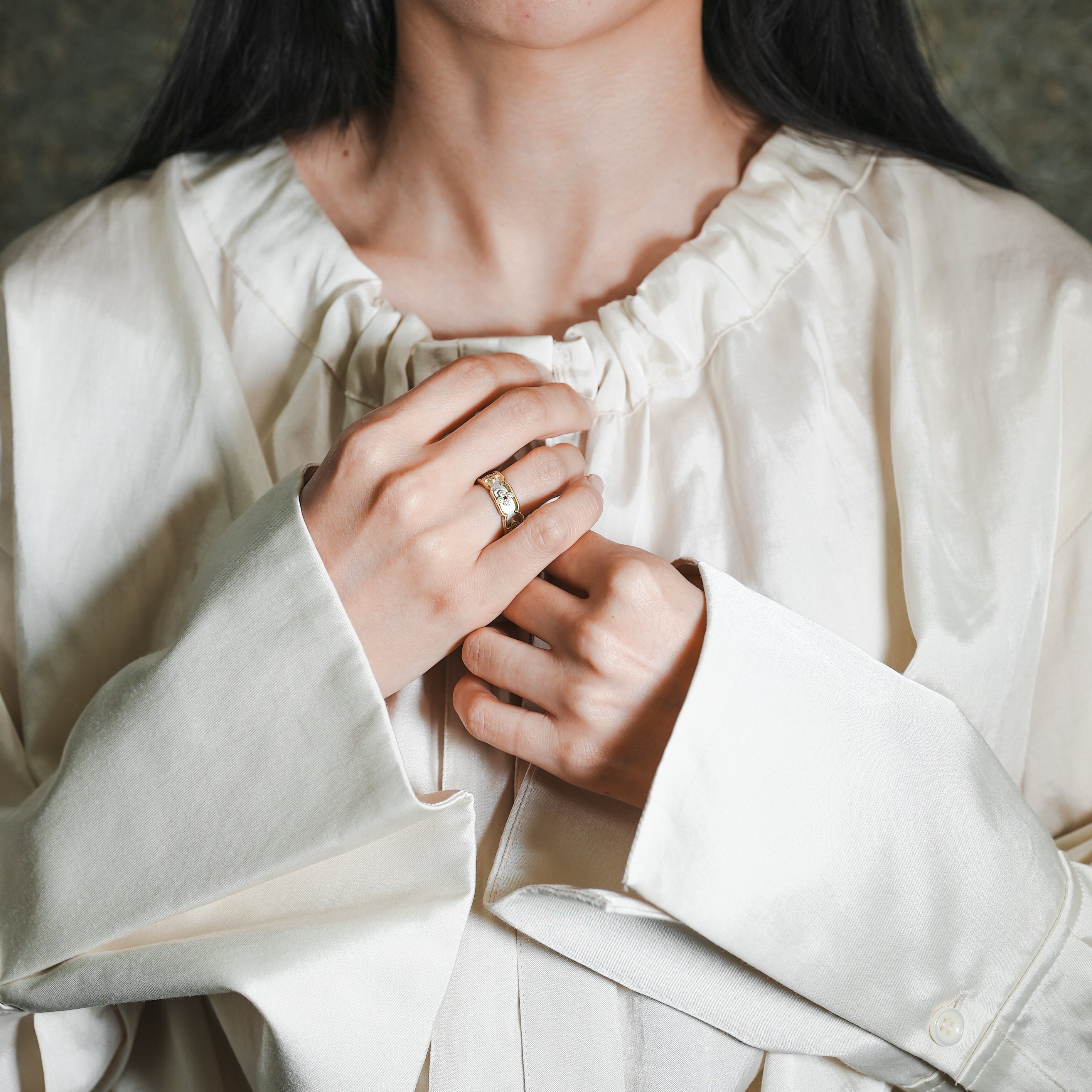 hum ハム LACE GARLAND RING [la-R278] リング プラチナ ゴールド