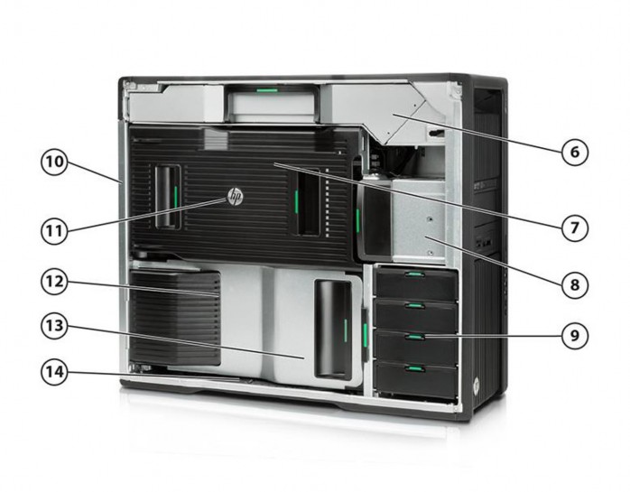 サーバー HP Z840,Quadro P4000,E5 2697A V4( 2 CPU) サーバー HP Z840