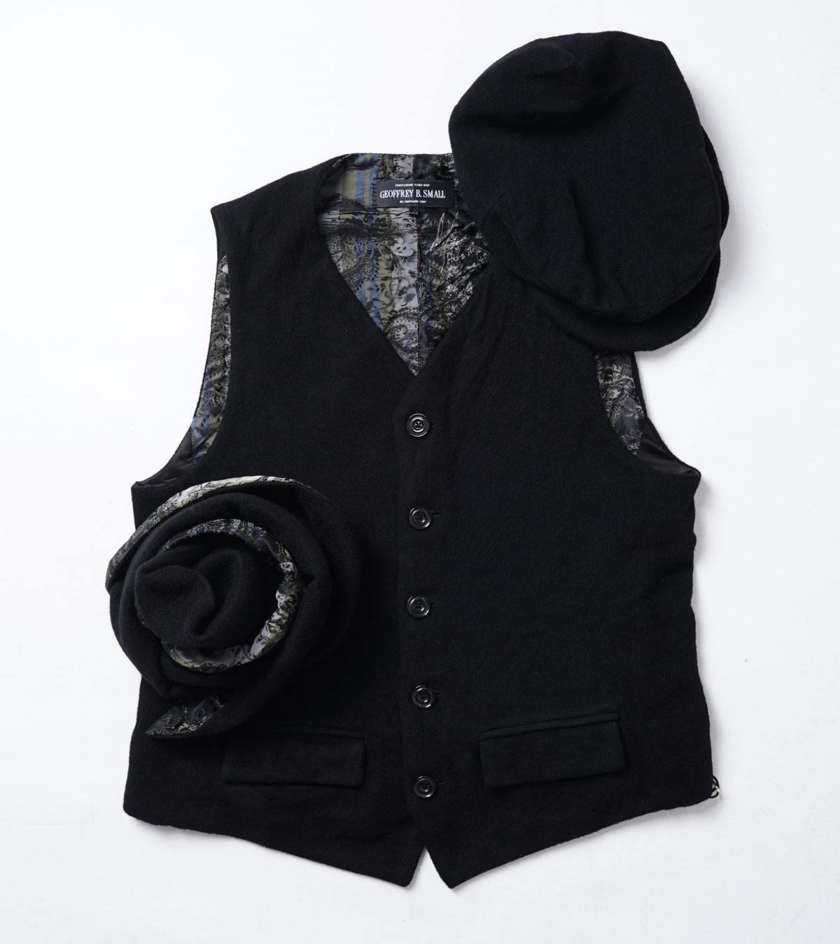 Geoffrey B.Small 19th century s-b 5-button tailored waistcoat