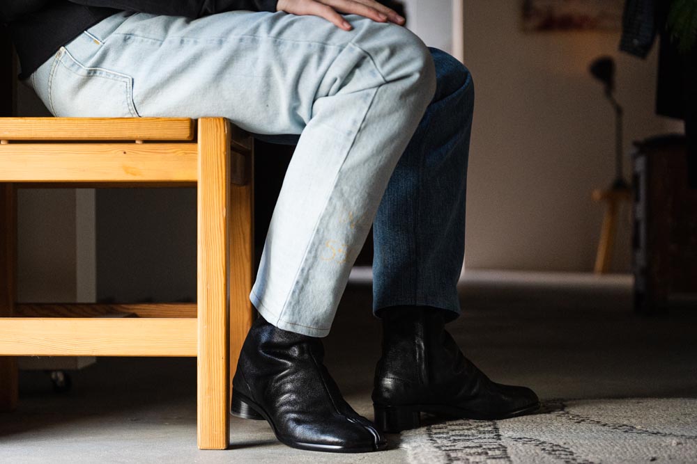 メゾンマルジェラのタビブーツ3cm ヒール | HUES 福岡セレクトショップ