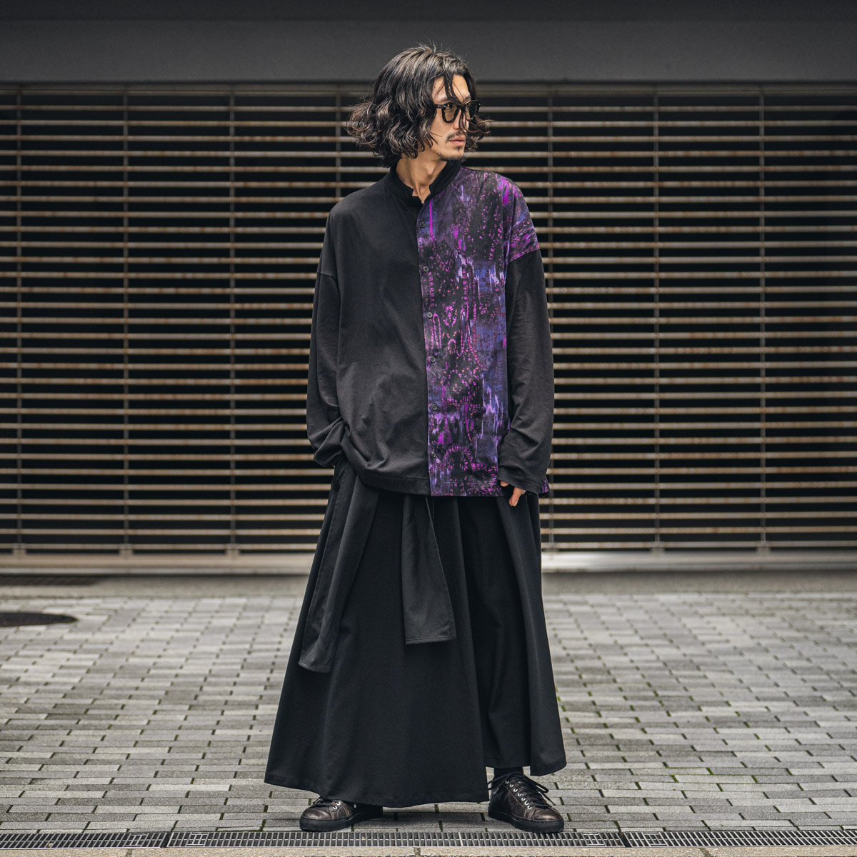 YOHJI YAMAMOTO パターンパネルカーディガン | HUES 福岡セレクトショップ
