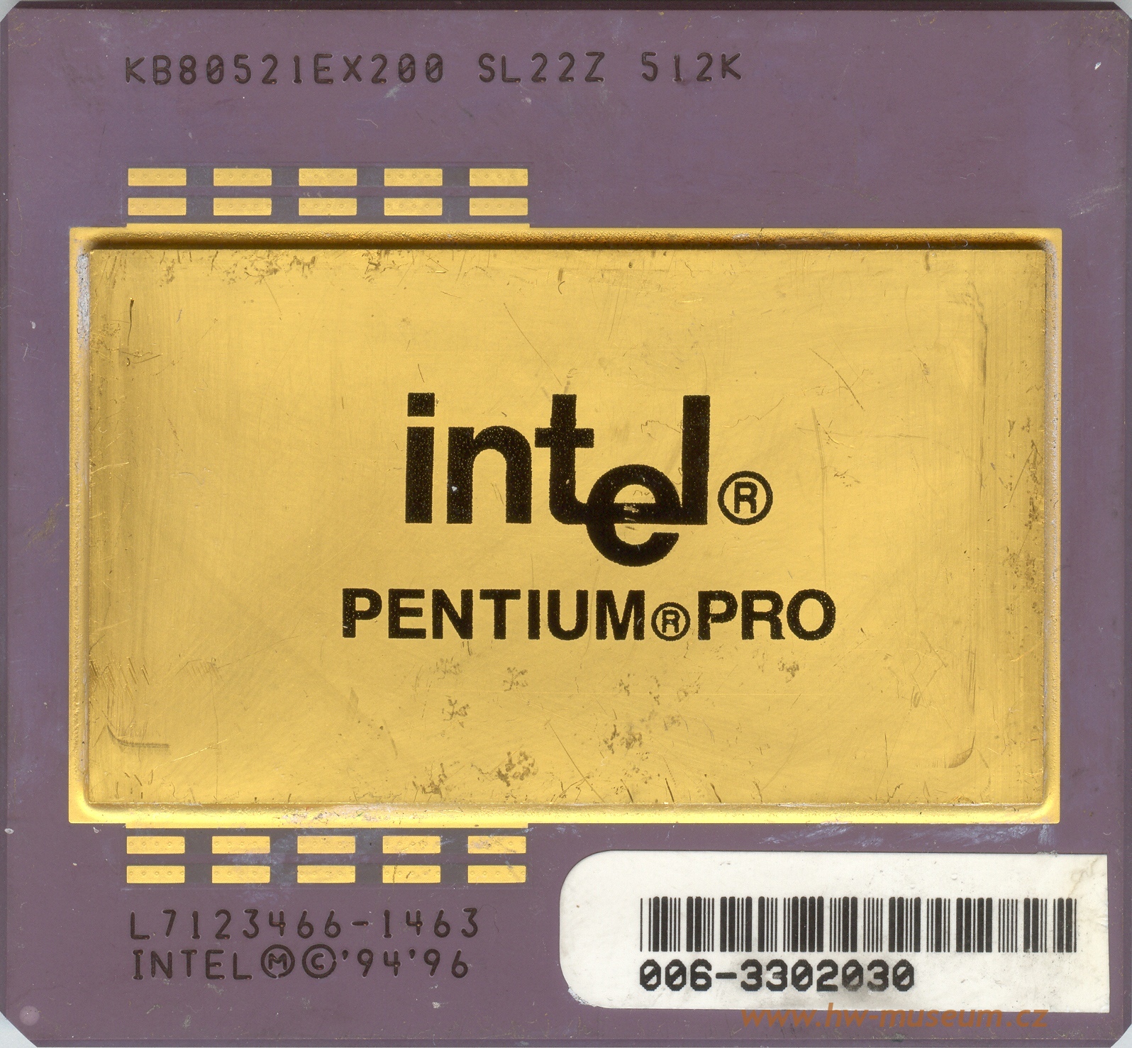 Intel Pentium Pro 200 (512K) - Hardware museum