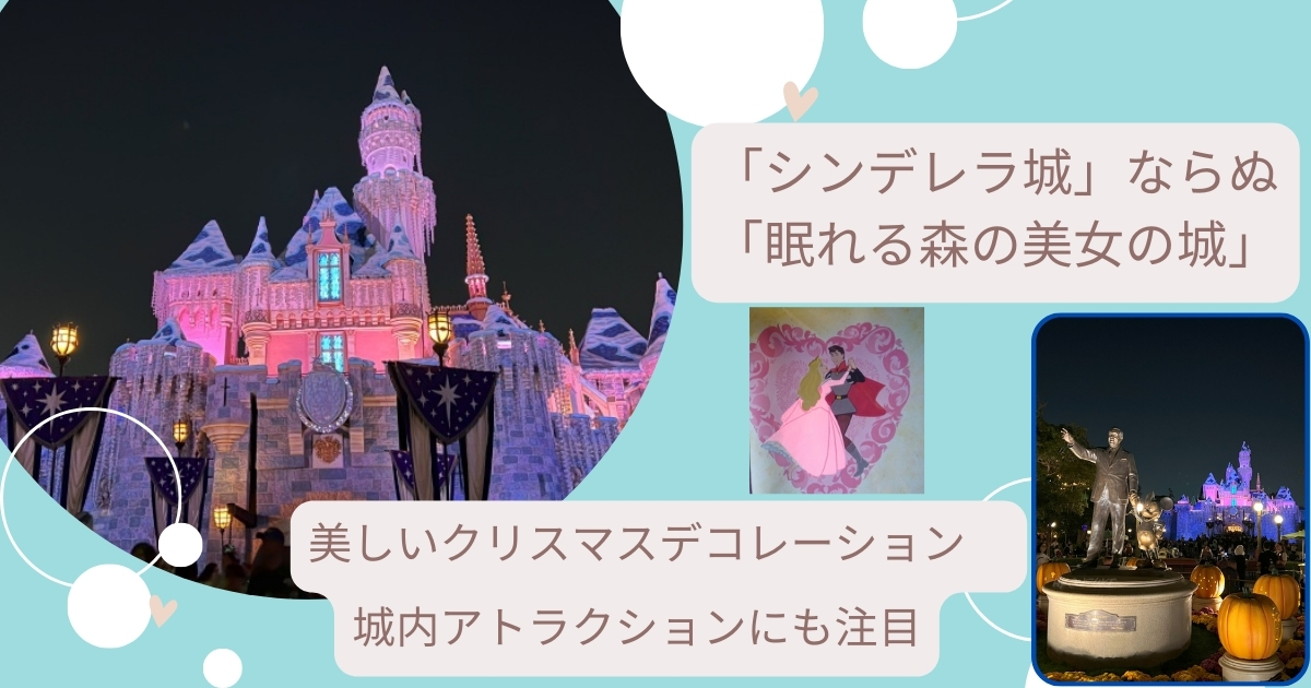 DLR＆DCL】「シンデレラ城」ならぬ「眠れる森の美女の城」美しい