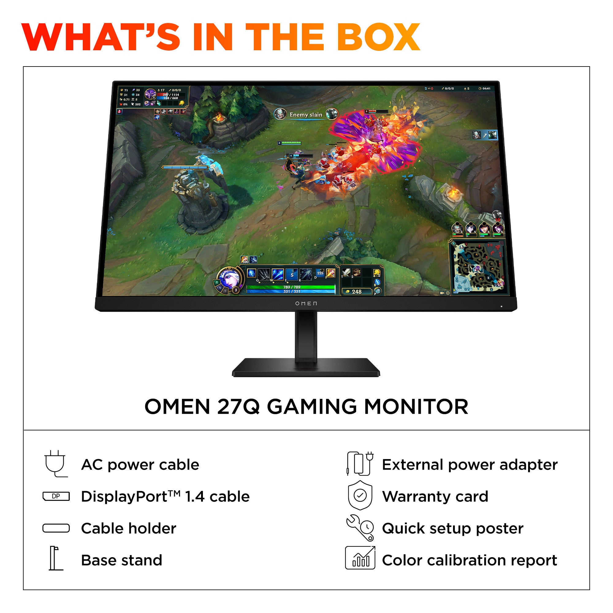 OMEN 27 inch QHD 180Hz Gaming Monitor - OMEN 27q G2 – HyperX US
