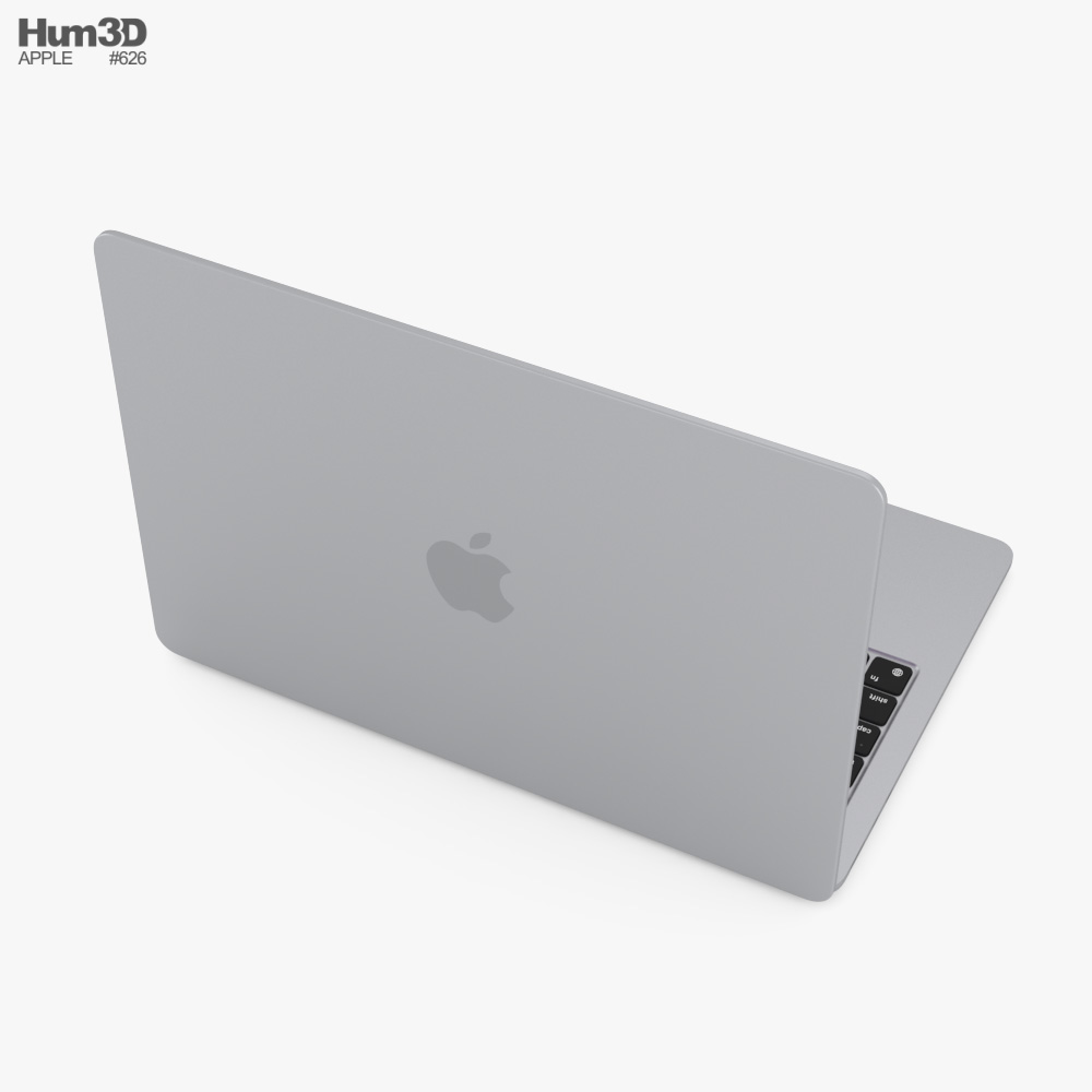 Apple MacBook Air 13 inch M3 2024 Space Gray 3D model - Download