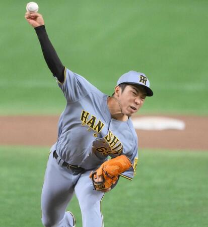阪神 村上が6回1失点で12勝目の権利 8Kでリーグトップの132奪