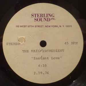 洋楽 The Main Ingredient Instant Love 7inch Main Ingredient