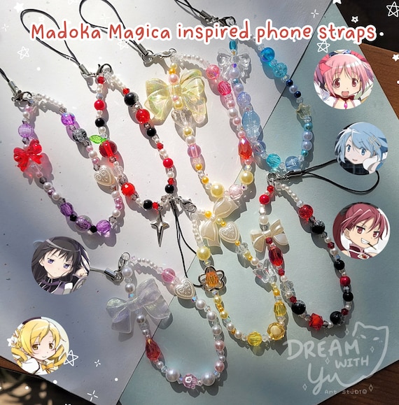 Madoka Aesthetic Elastic Phone Strap- Madoka Magica Inspired Phone