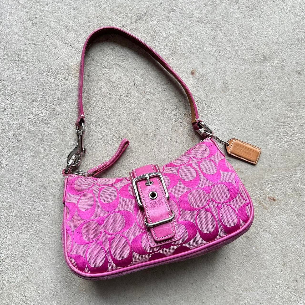 Vintage Y2K Coach Pink Hampton Shoulder Bag - Etsy