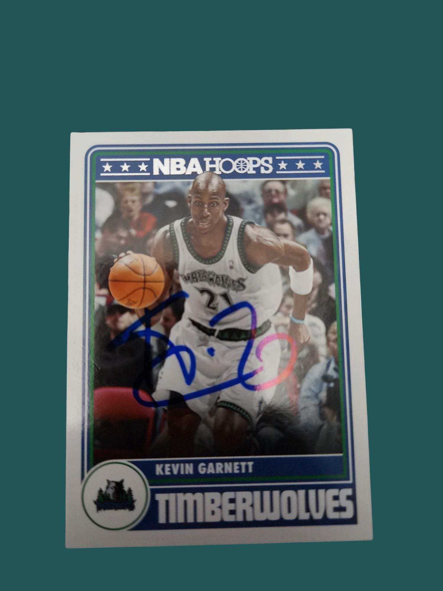 ケビン・ガーネットのサインカード（実物） - Etsy 日本