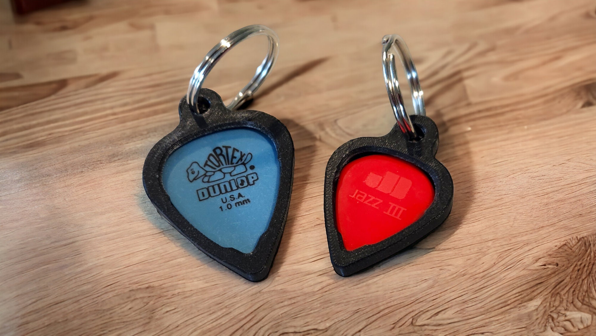 Guitar Pick Holder Keychain Set - Etsy