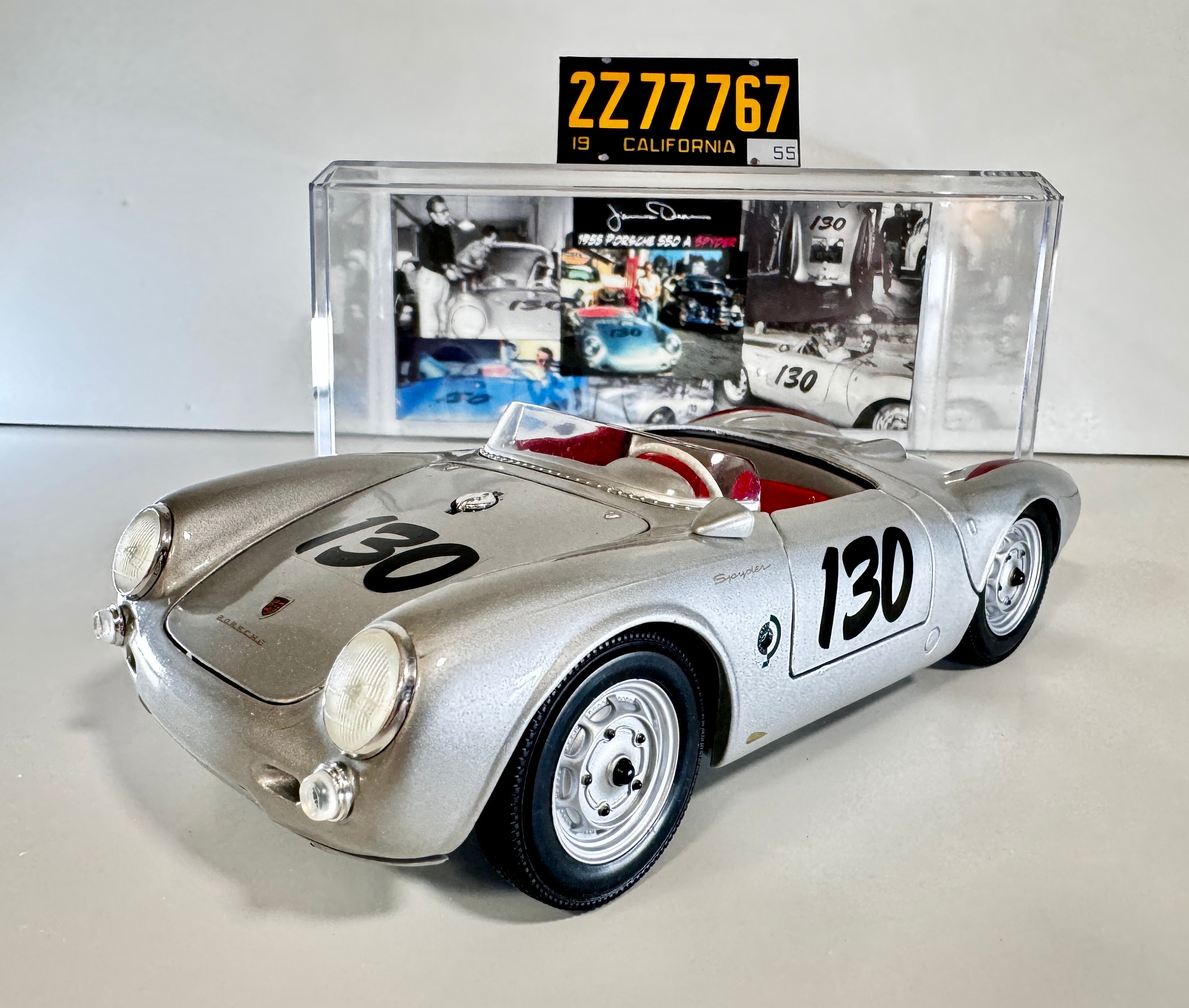 Custom 1/18 Scale Diecast 1955 Porsche 550 A Spyder James Dean