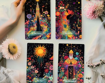 Moonlight Dream Tarot | 78 Tarot Cards Deck, 4 Extra Cards, 196