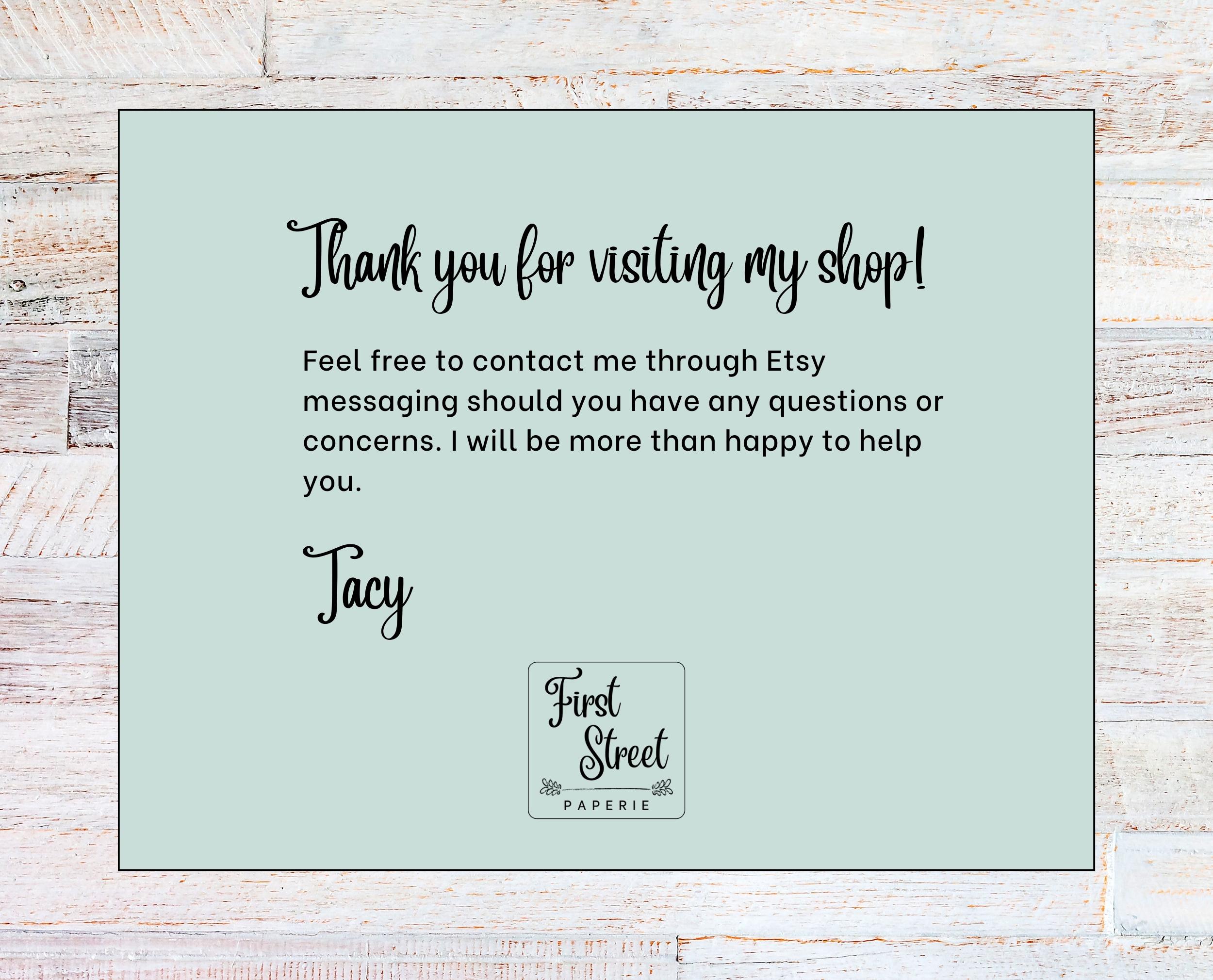 Thank You Card Printable | Pink Thank You Card | Instant Download