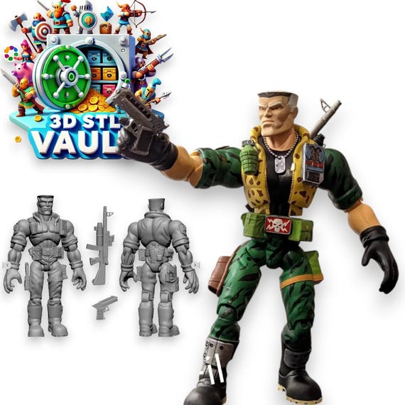Major Chip Hazard STL Bundle | Fully Articulated Small Soldiers