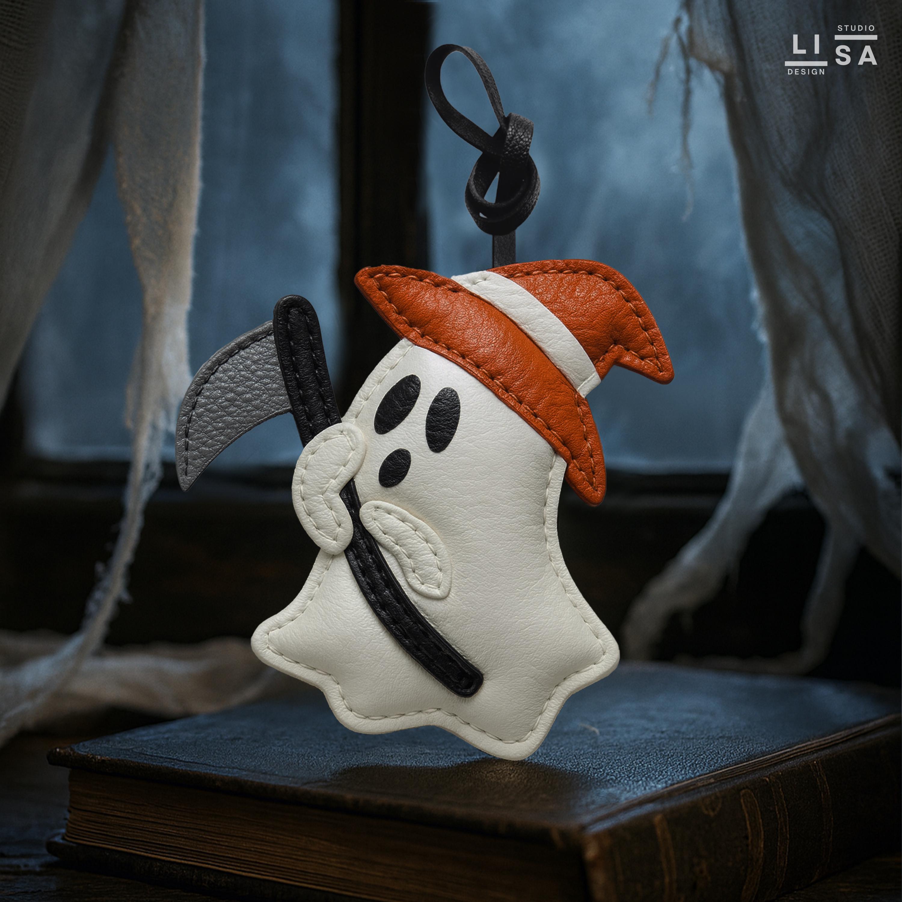 Leather Bag Charm Ghost - Etsy Canada