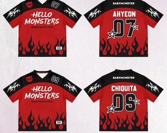 BABYMONSTER K-pop Jersey, Unisex Concert Merch, Monstiez - Etsy Israel