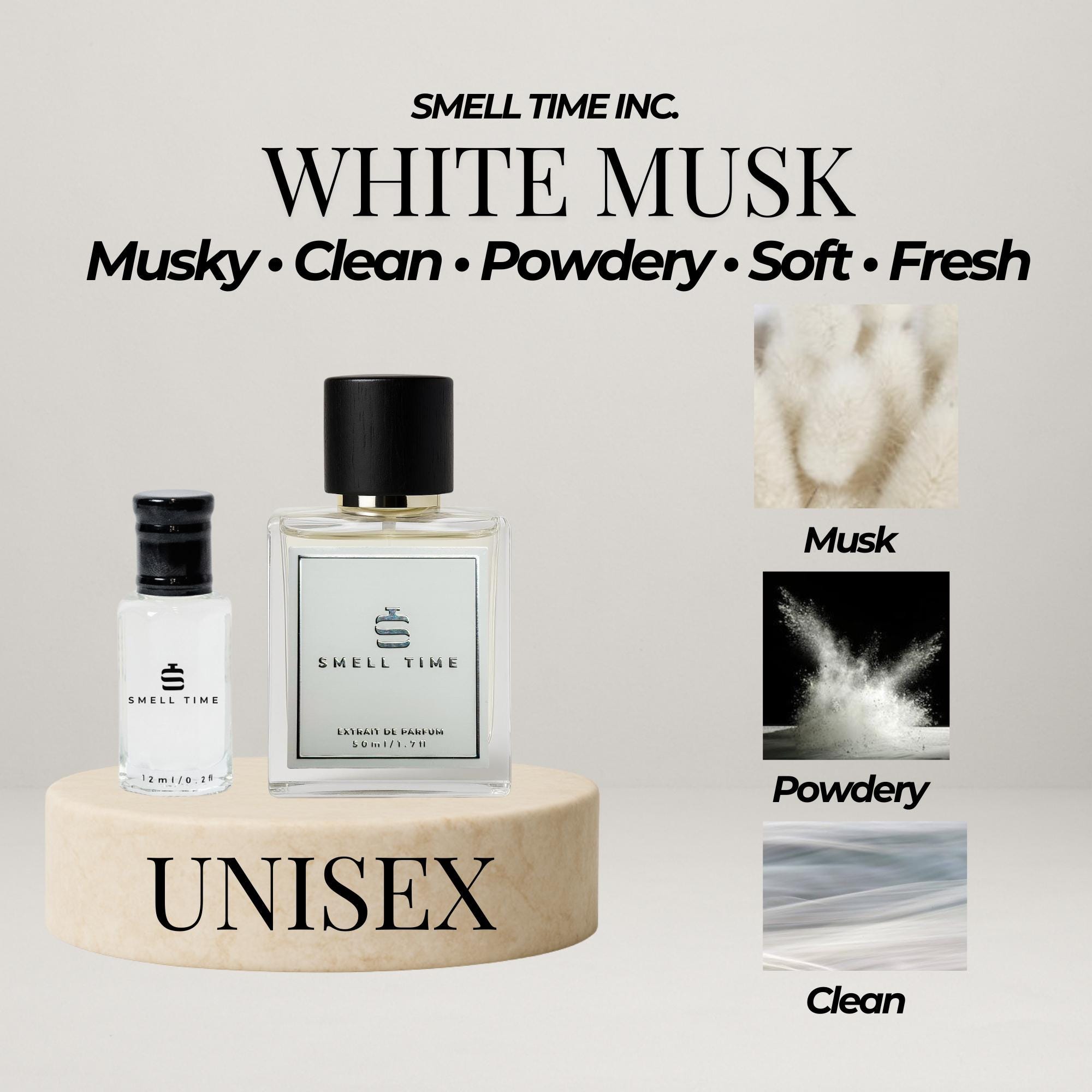 White Musk Perfume: Soft Powdery Clean Scent - Etsy