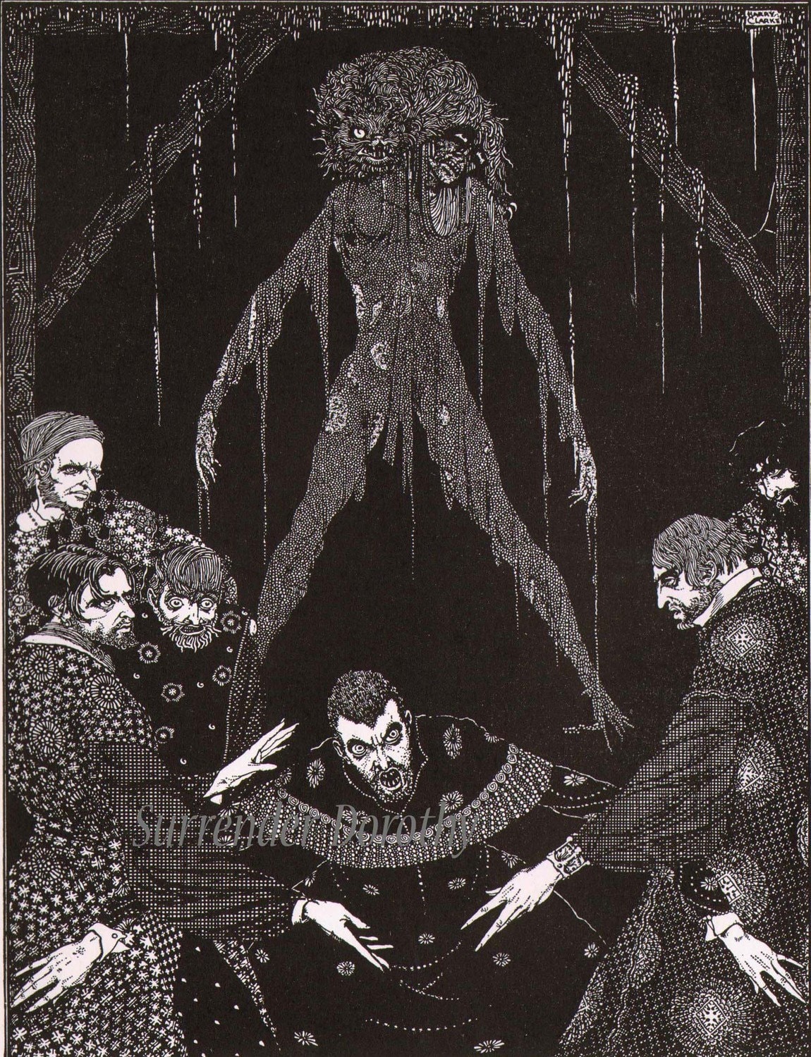 黒猫 ハリー・クラーク 1933年 エドガー・アラン・ポー オリジナル