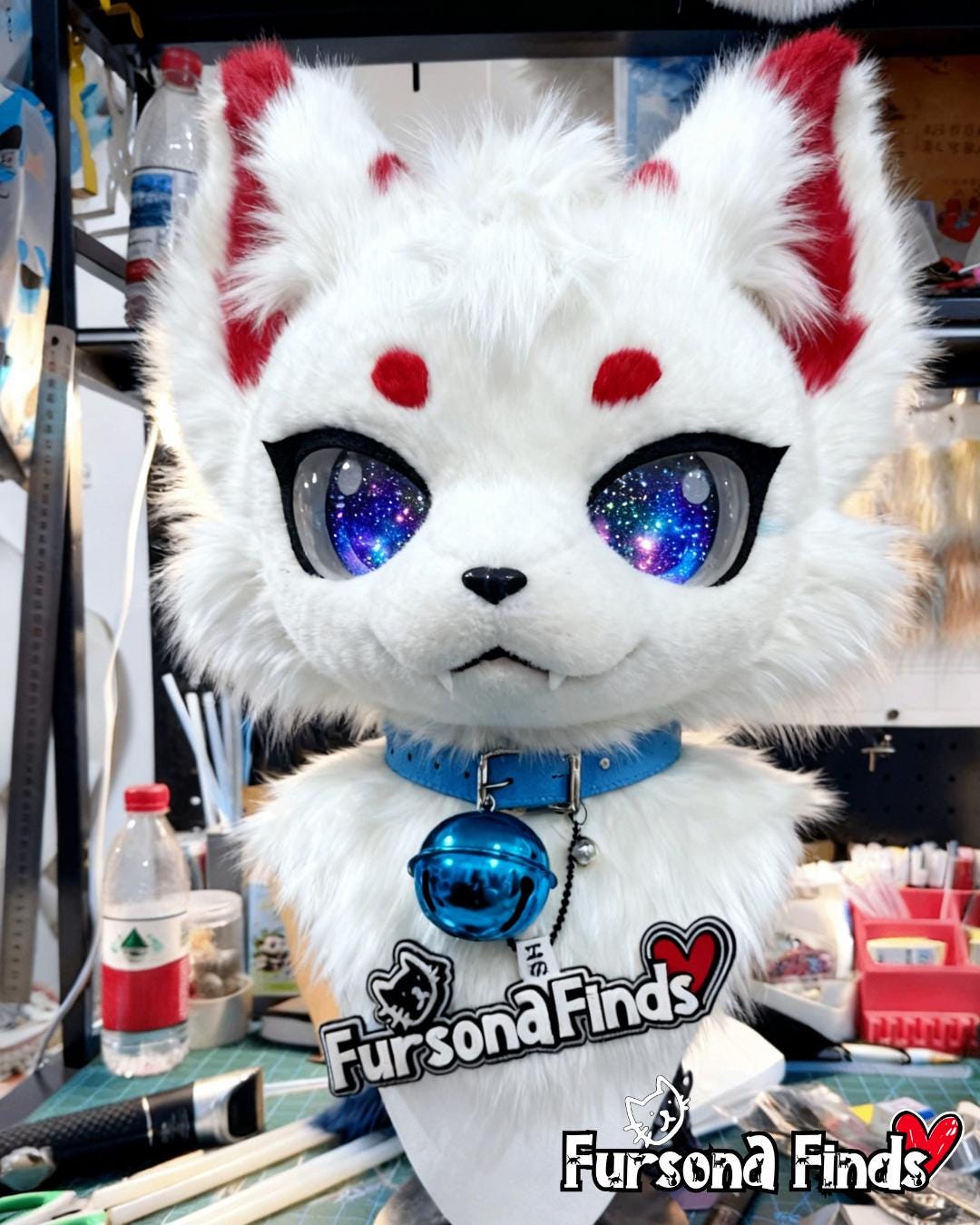 手作りのケモノファースーツヘッドピース：カスタムコスプレファー