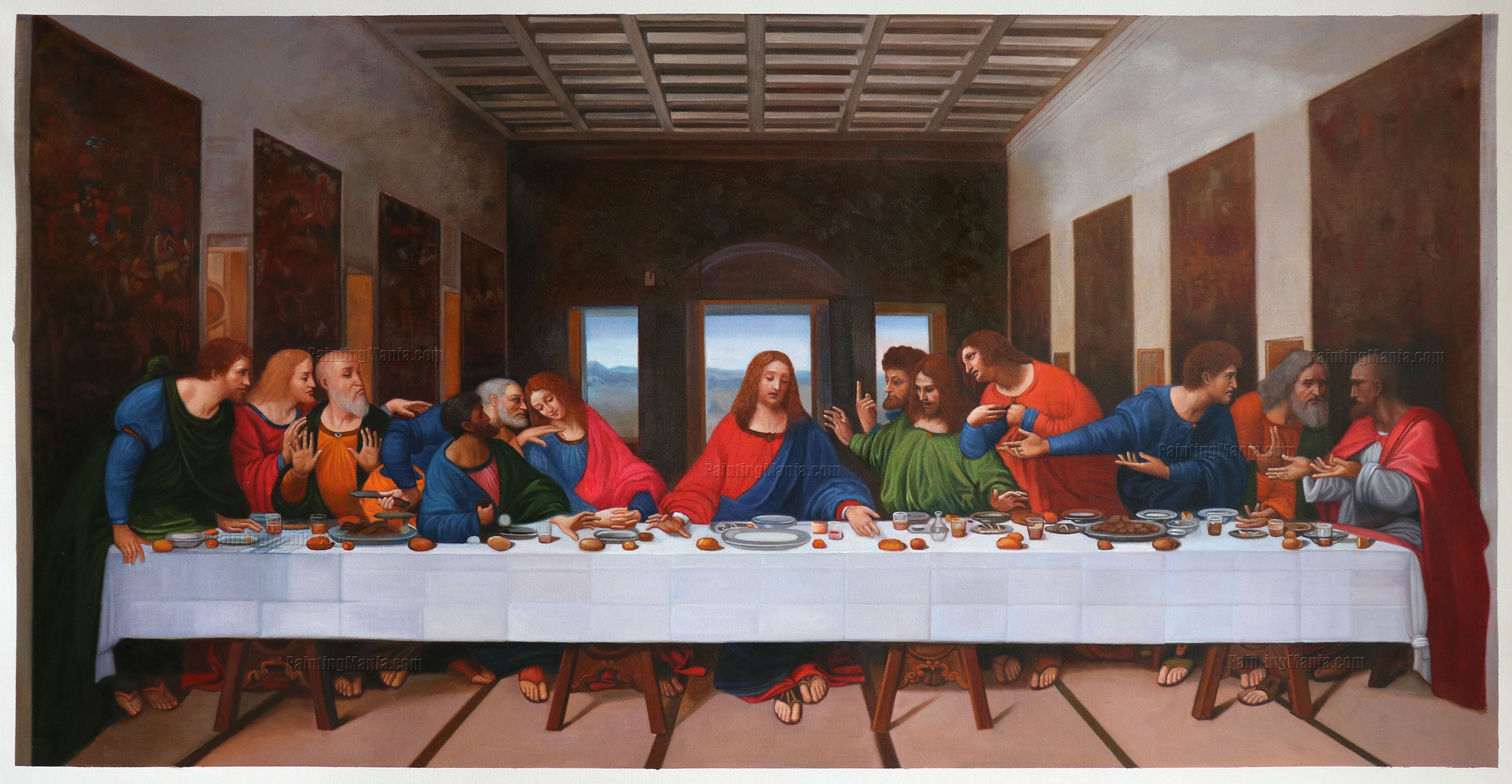 The Last Supper - Leonardo Da Vinci Hand-painted Oil Painting