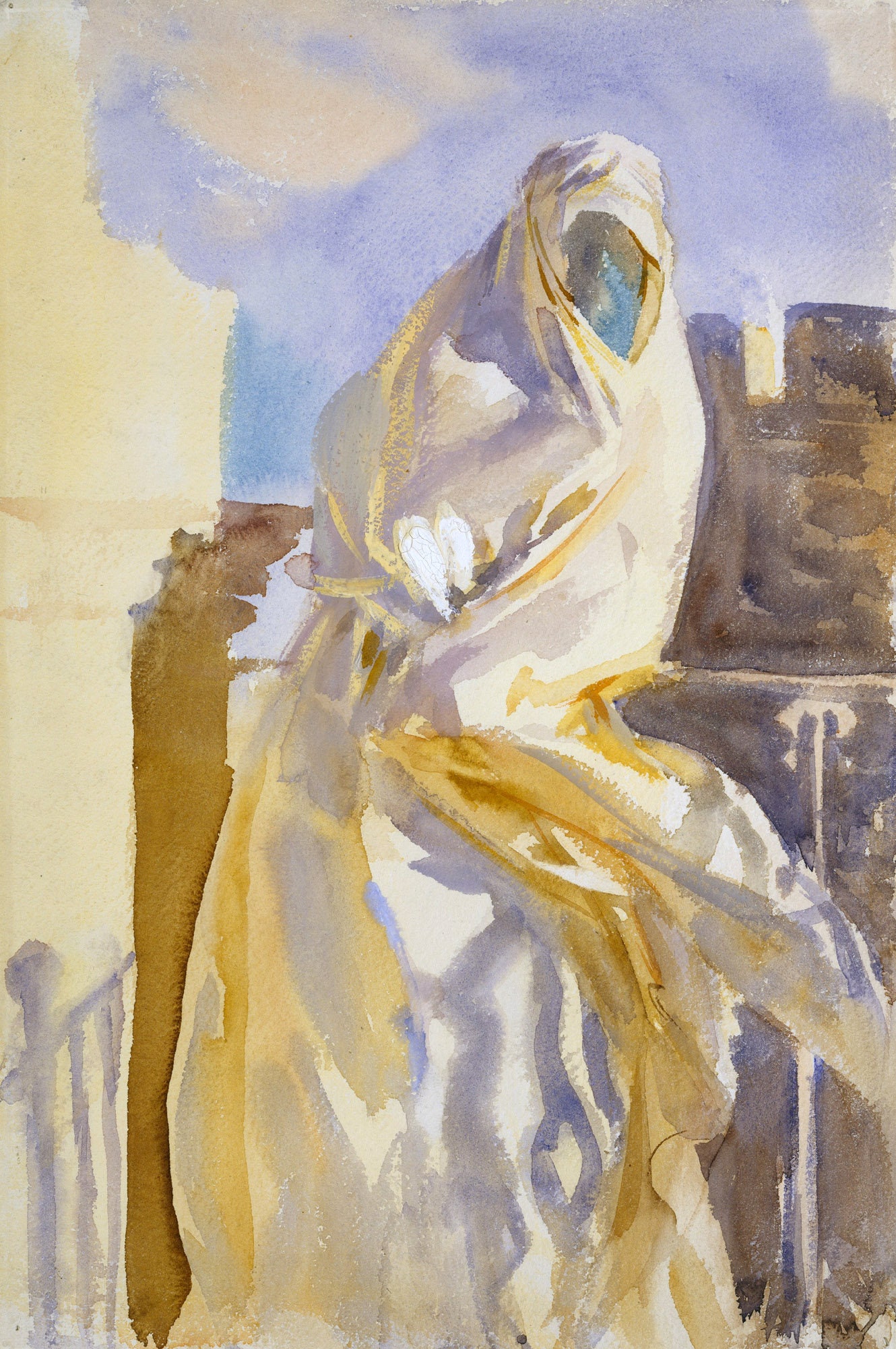 John Singer Sargent Watercolor Reproductions. Arab Woman, Tangier