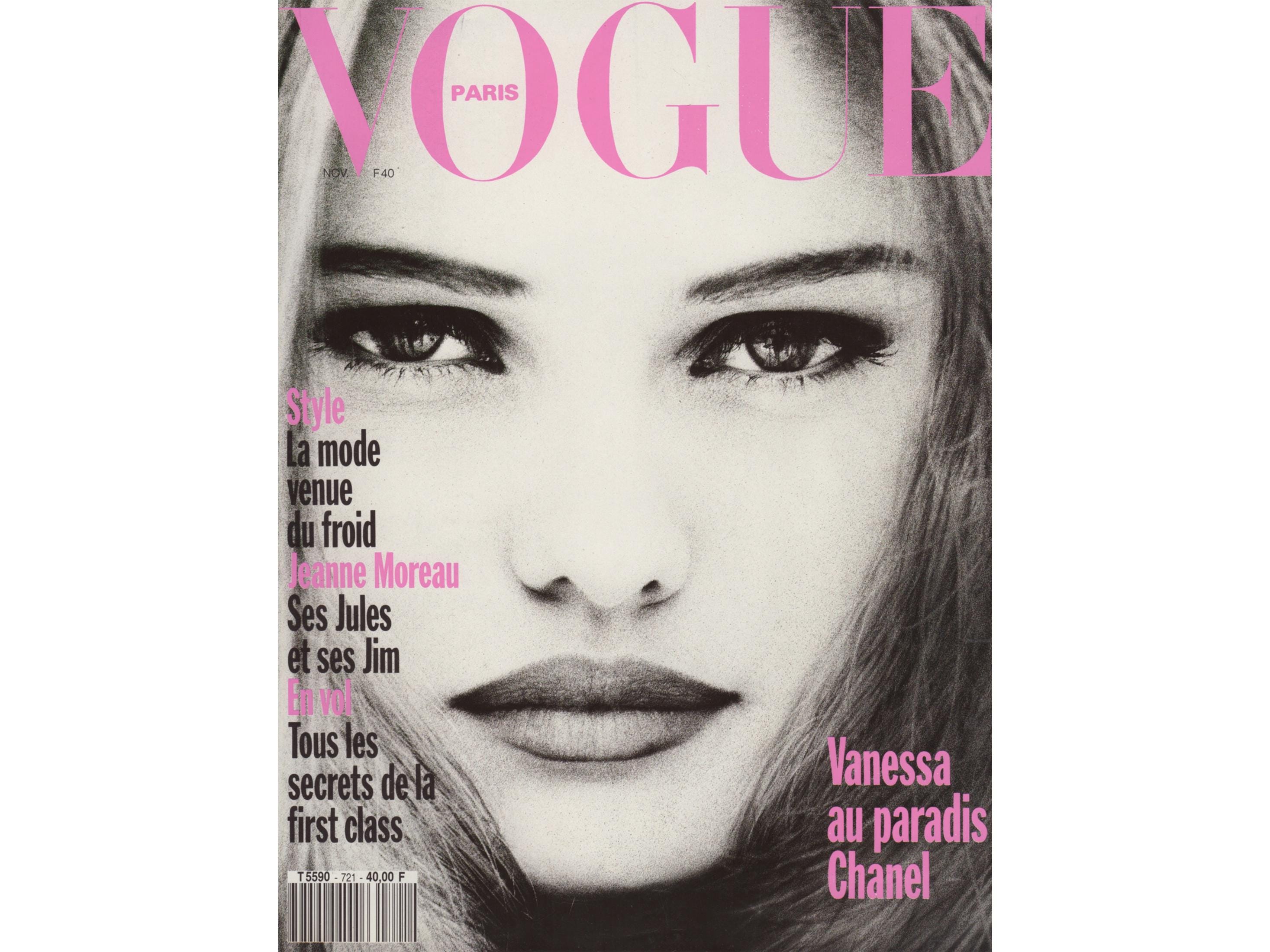 VOGUE PARIS November 1991 Vintage Fashion Magazine 1990s Birthday
