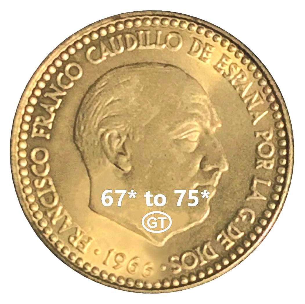 Una peseta 1966 coin - Etsy 日本