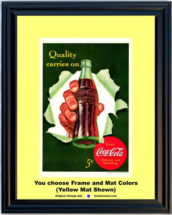 1942年 第二次世界大戦 コカコーラ ヴィンテージ広告 コーラボトル