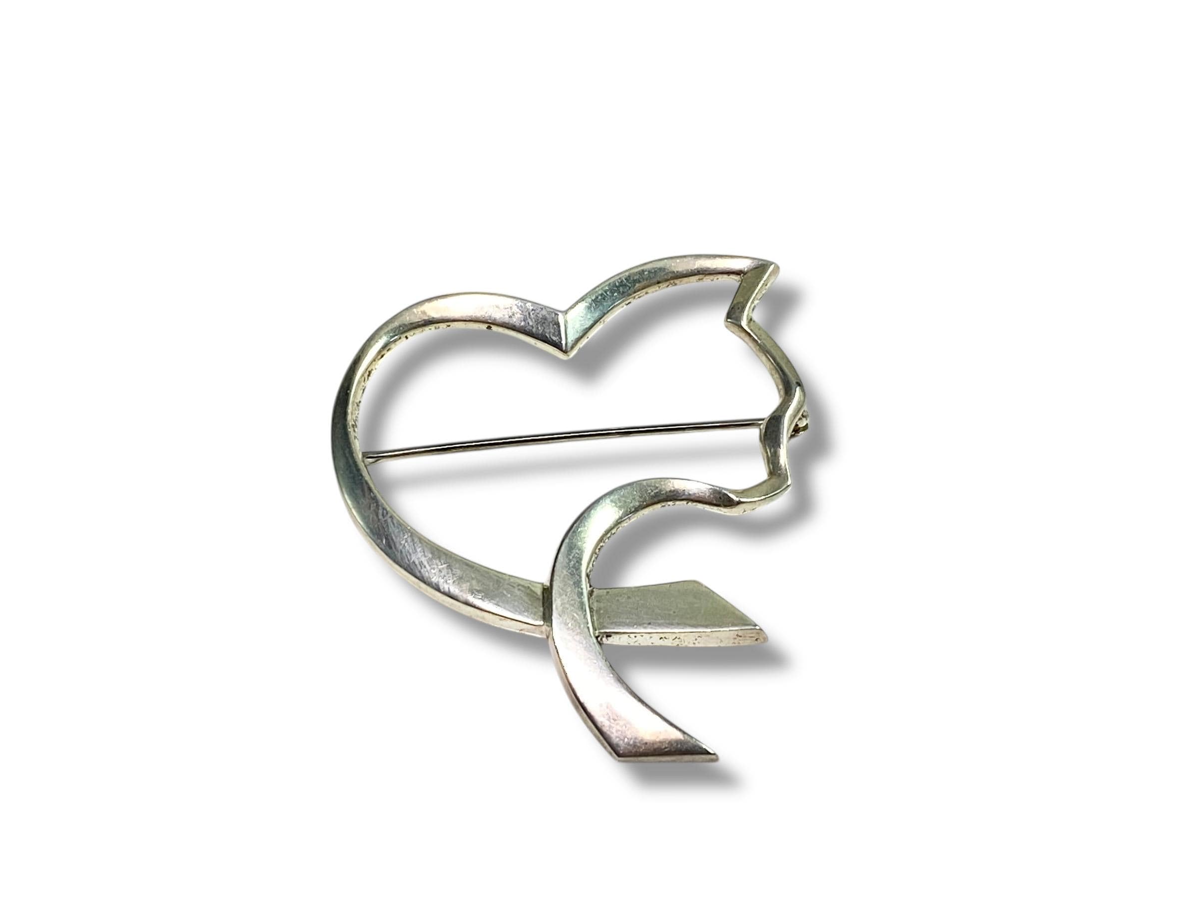 ティファニー パロマ・ピカソ オープンハート キャット ブローチ