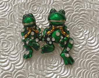ユニークなヴィンテージスタイルのカエルのブローチ - Etsy 日本