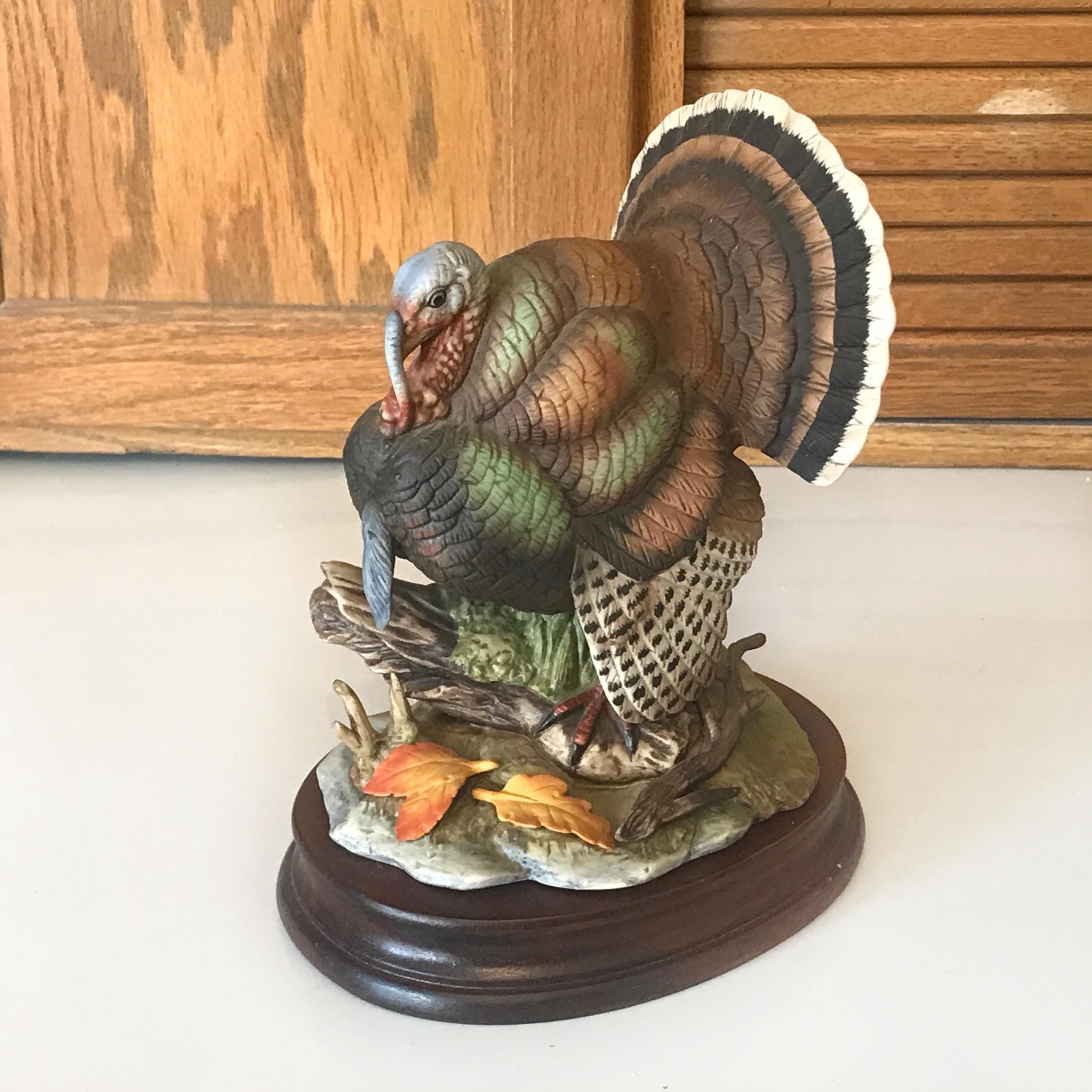 Vintage Andrea by Sadek Wild Turkey Figurine - Original Box - Like