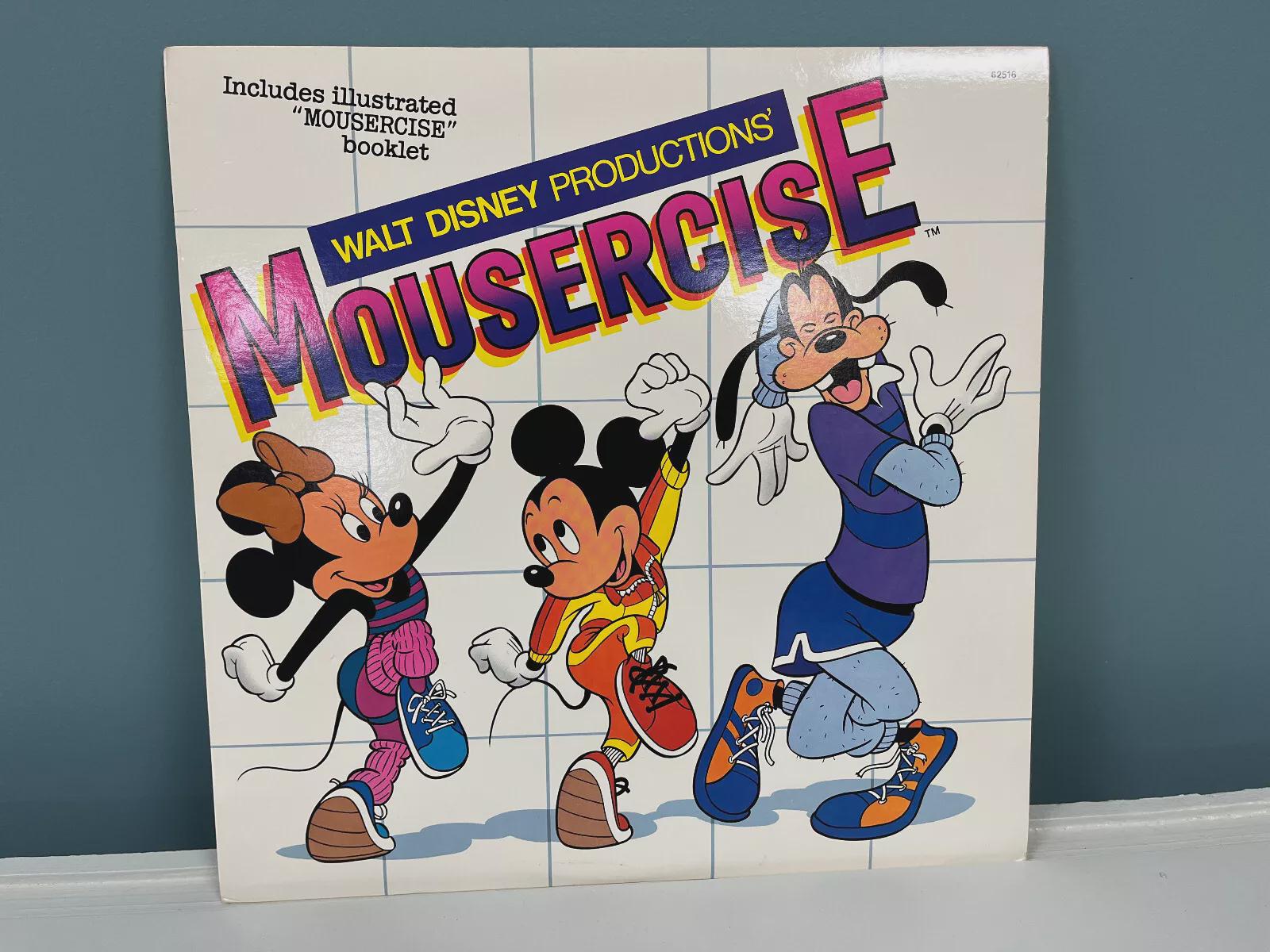 Mousercise: Walt Disney/vista Records LP W/40 Exercise - Etsy